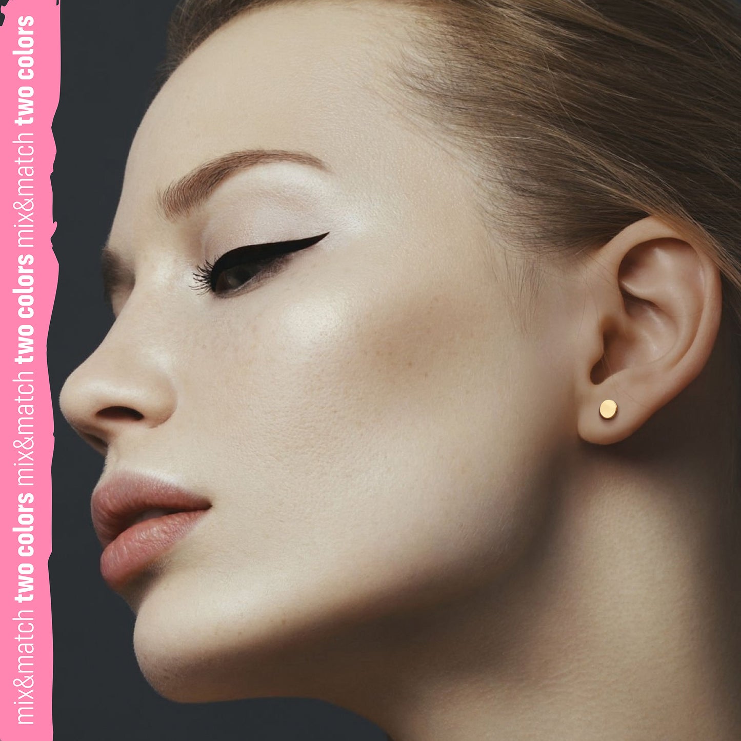 Mini Disc Earrings 14k - Engraving Optional