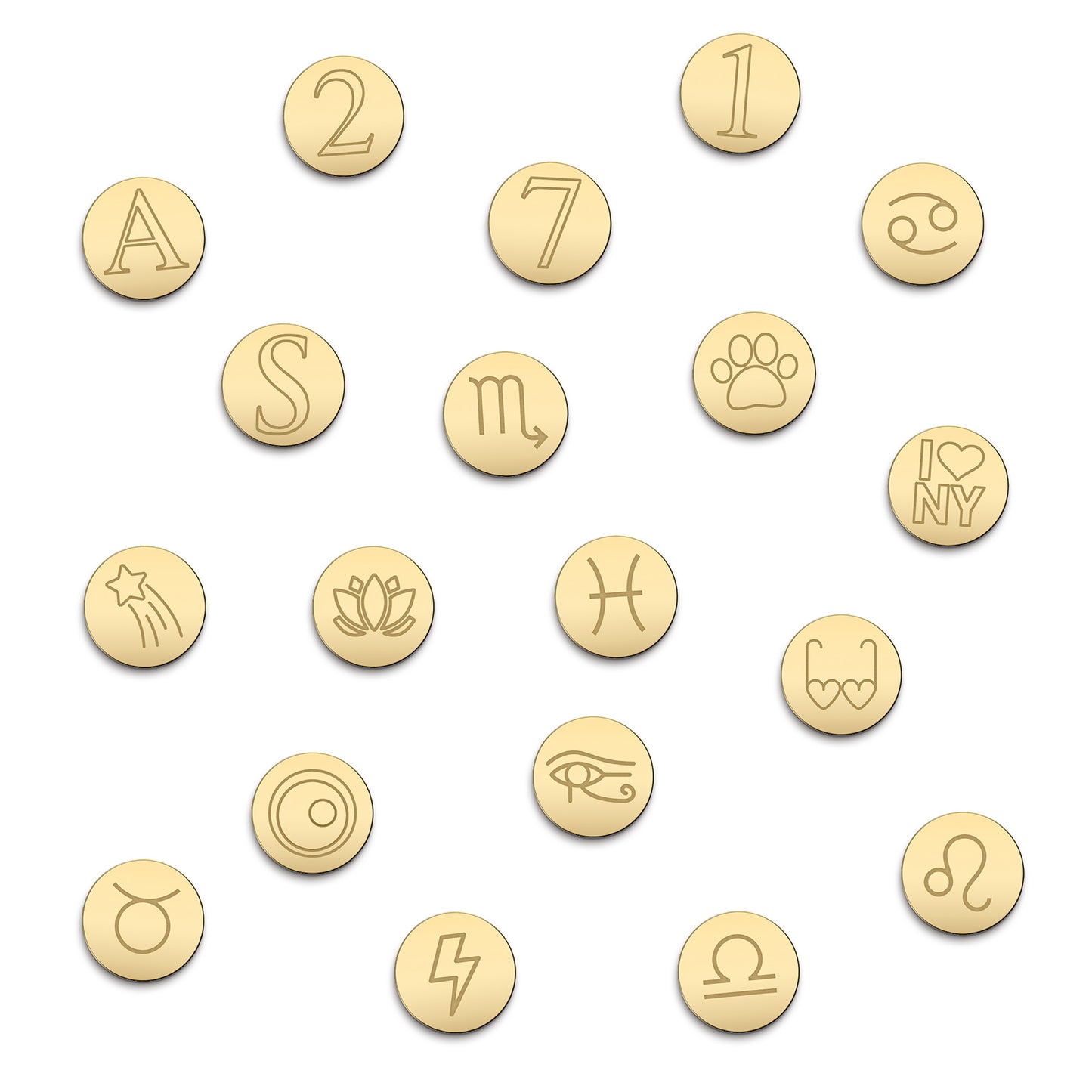 Personalized Mini Disc Earrings 14k with Custom Engravings