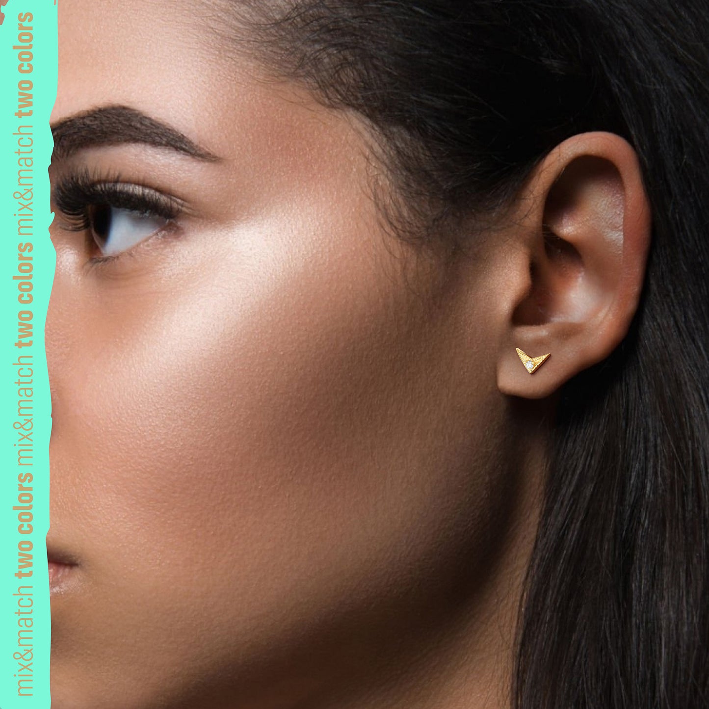 Diamond Arrow Earrings 14k