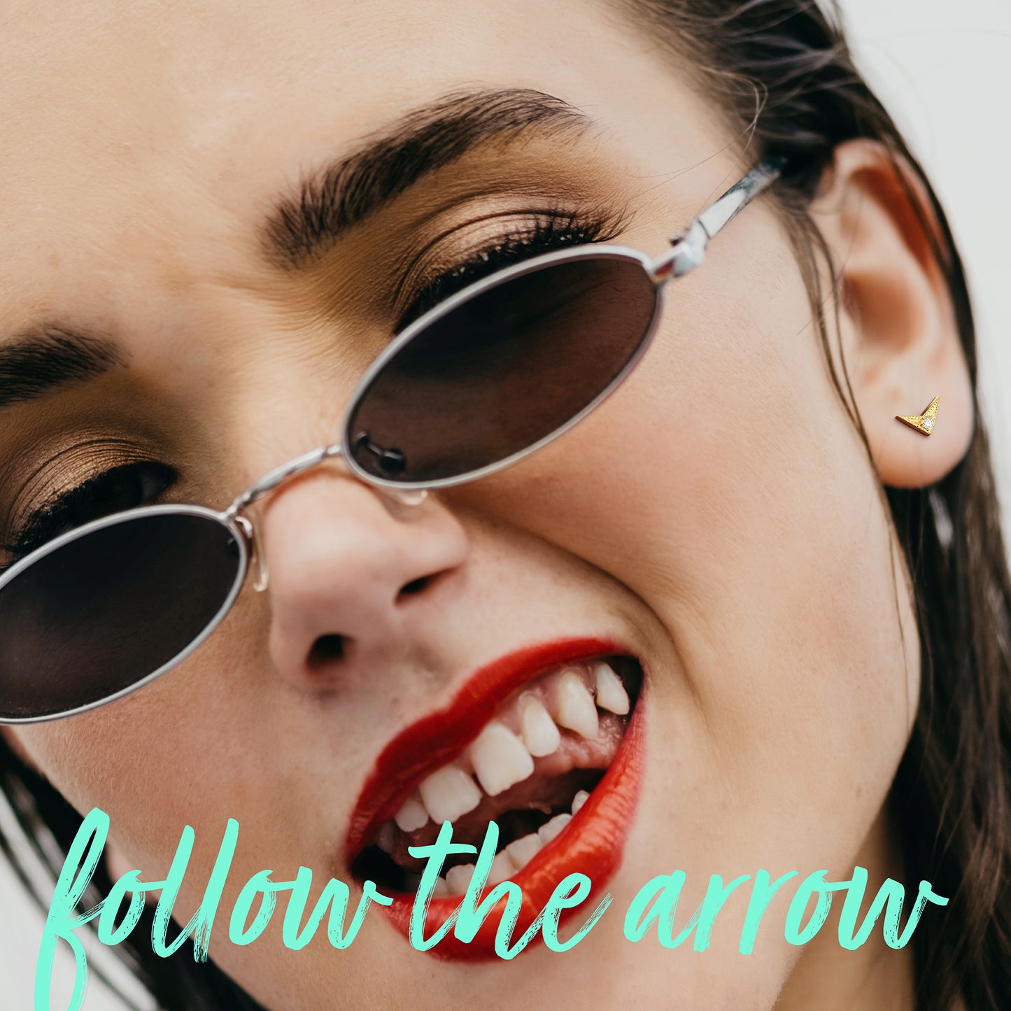 Diamond Arrow Earrings 14k