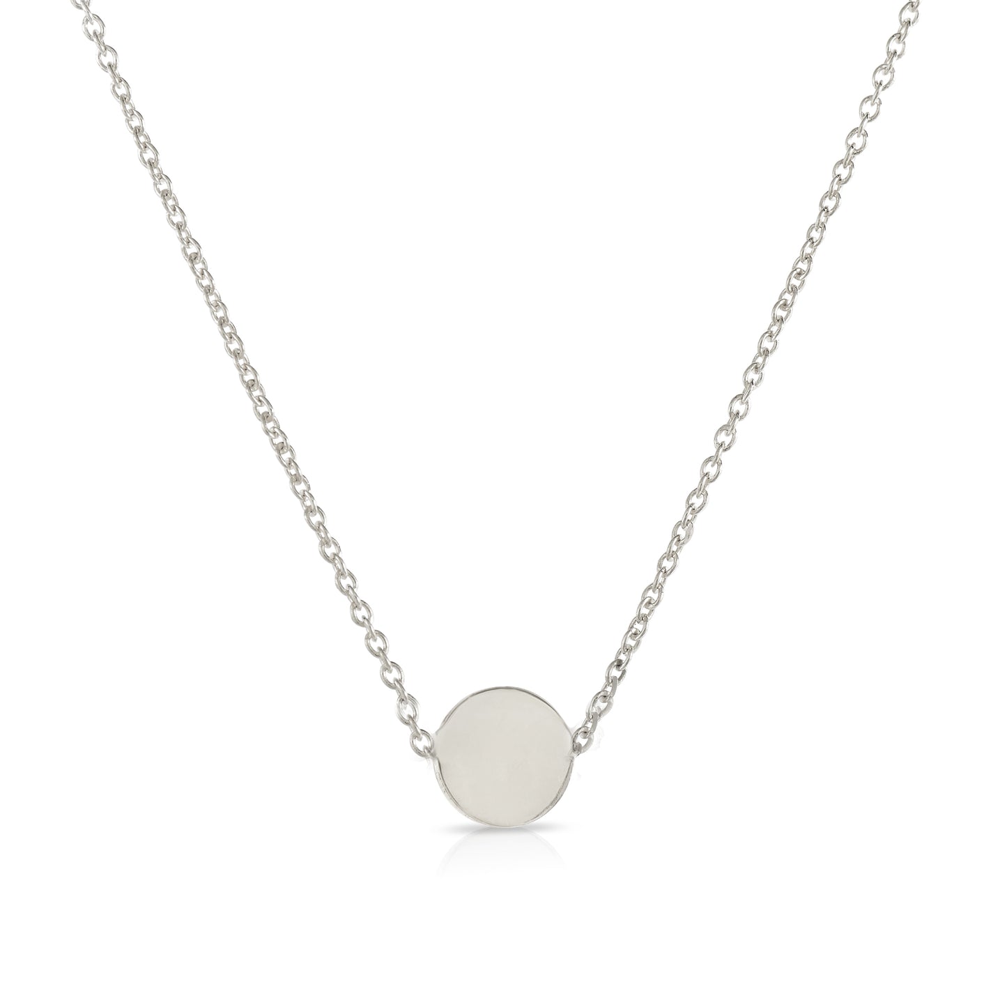 Personalized Mini Disc Necklace 14K