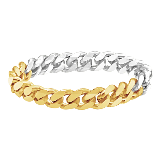 Cuban Curb Chain Ring 14K