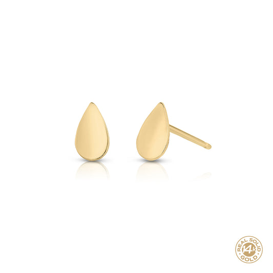 Raindrop Studs 14k Gold