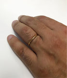 1.5mm Thin Gold Band - 14k White Gold