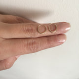 Tiny Hoop Earrings 14k Solid Gold