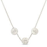 Petite Trinity Disc 14k Necklace - Engraving Optional