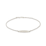 Oval ID Baby Bracelet 14k Gold