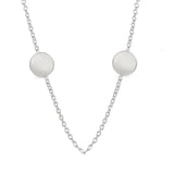 Petite Duo Disc 14k Gold Necklace - Engraving Optional
