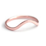 Curved Wedding Band 14k - Rose Gold