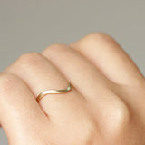 Curved Wedding Band 14k - Rose Gold