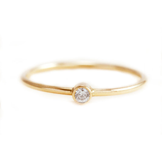 Diamond Bezel Ring .10 CT