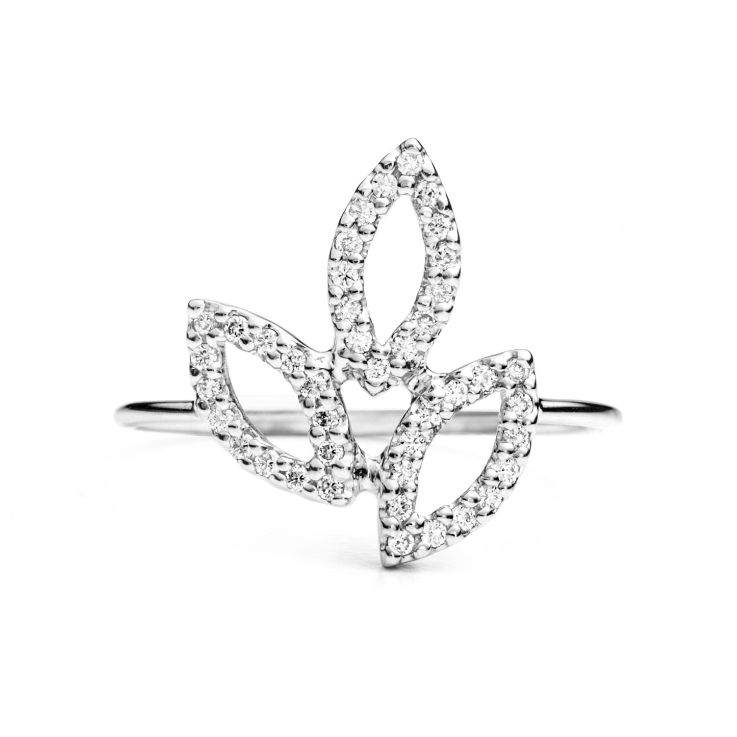 Leaflets Cluster Ring 14K