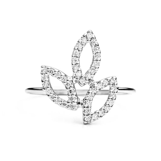 Leaflets Cluster Ring 14K