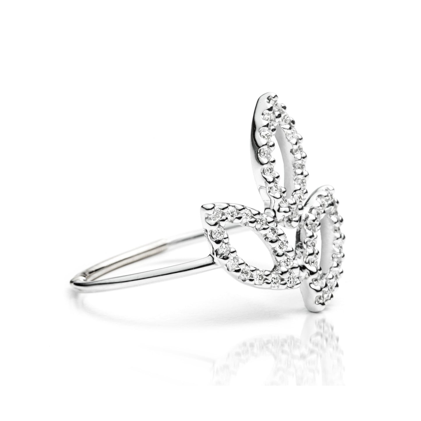 Leaflets Cluster Ring 14K