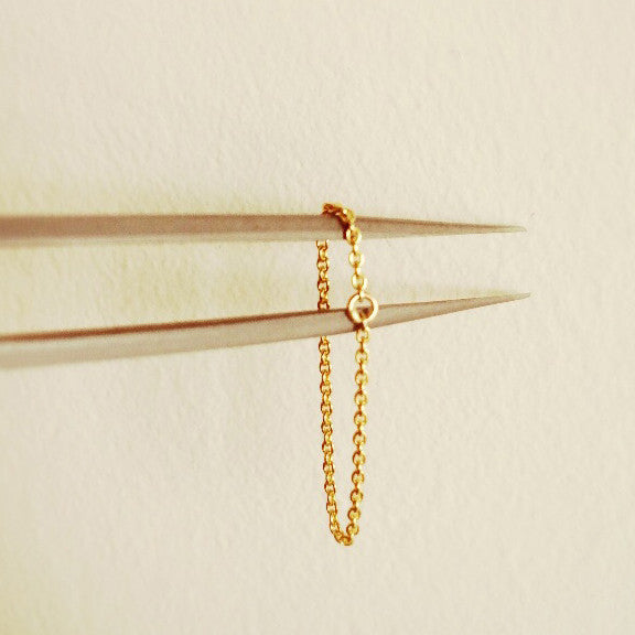 Ultra Thin Chain Ring 14K