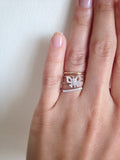 Diamond Butterfly Ring - White Gold