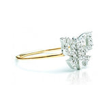 Diamond Butterfly Ring - White Gold